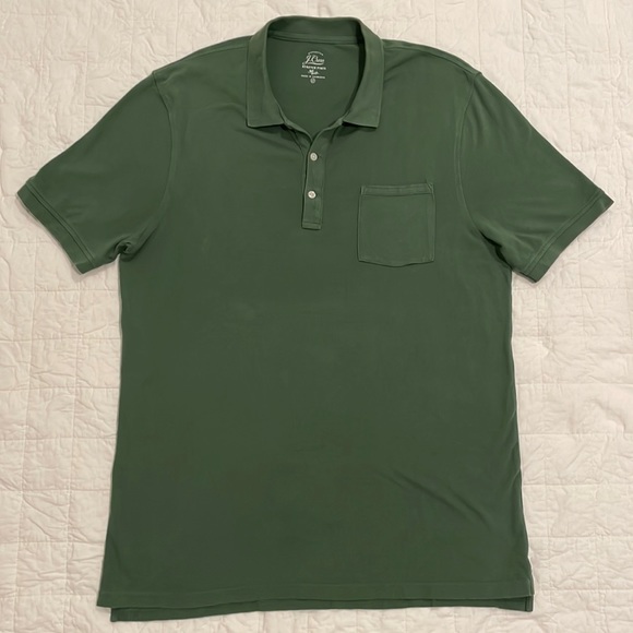 J. Crew Shirts J Crew Polo Shirt Green Lt Poshmark